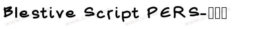 Blestive Script PERS字体转换